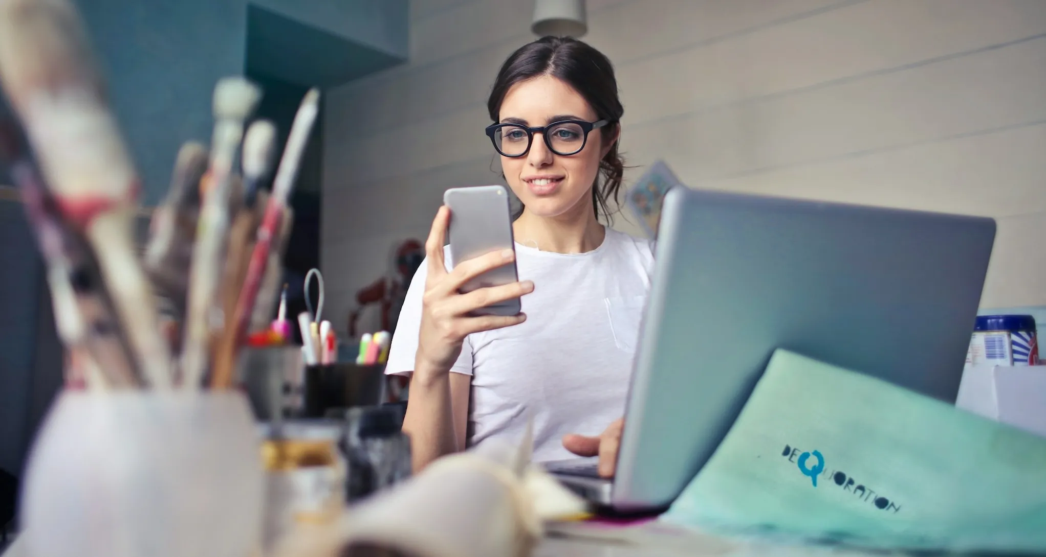 Customer contacting insurance company by phone